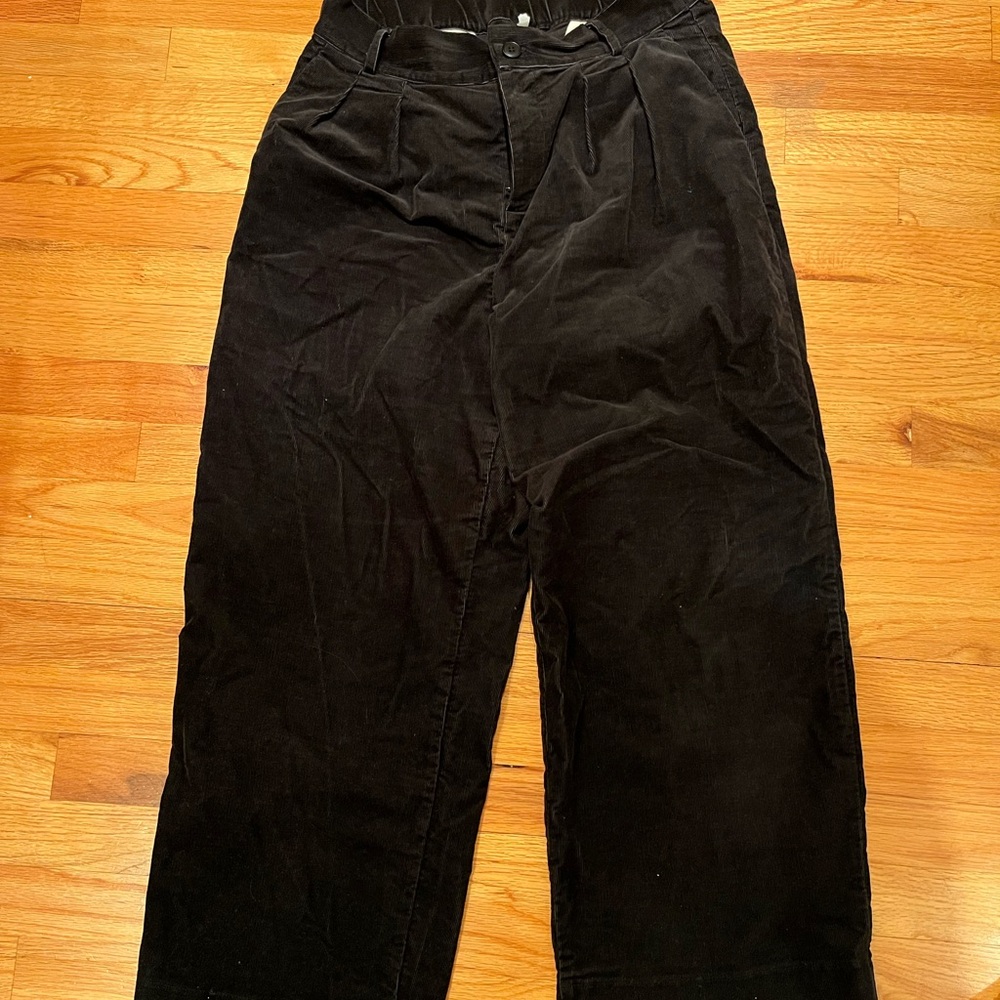 Muji Black Corduroy Pants